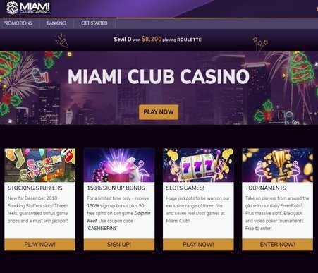 Miami Club Casino Instant Coupon